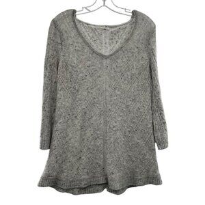 Westport Women's V-Neck Lightweight Pullover Sweater Gray Size Medium Soft